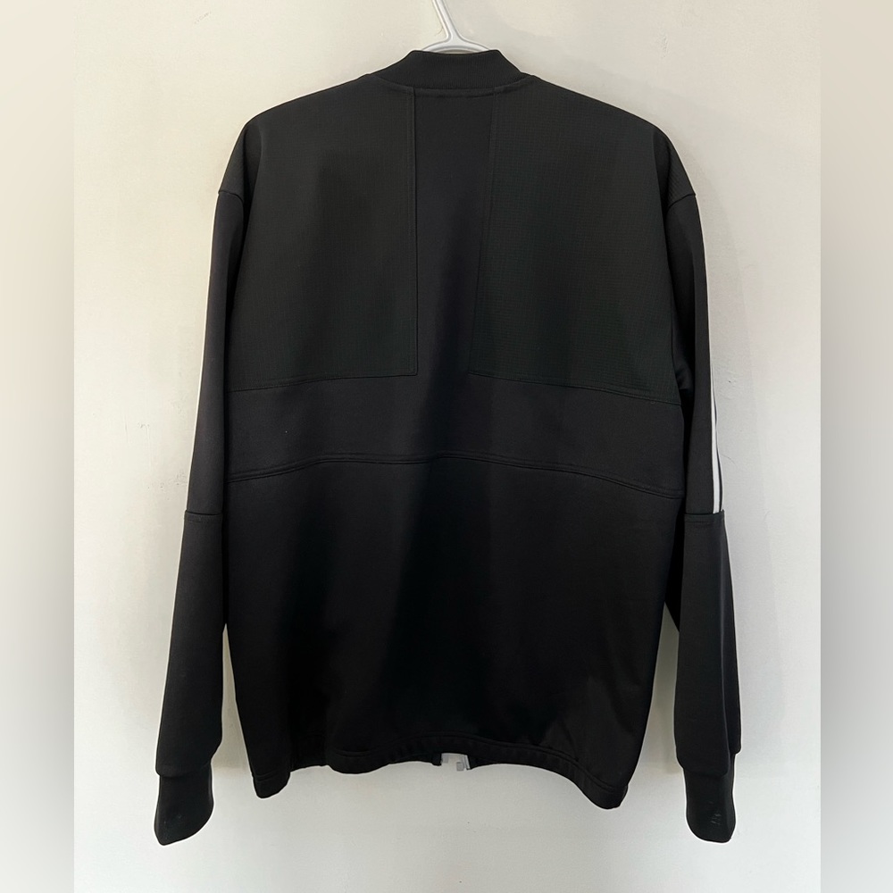 Adidas men's athletic sports 3 stripes track jacket black - Picture 5 of 5